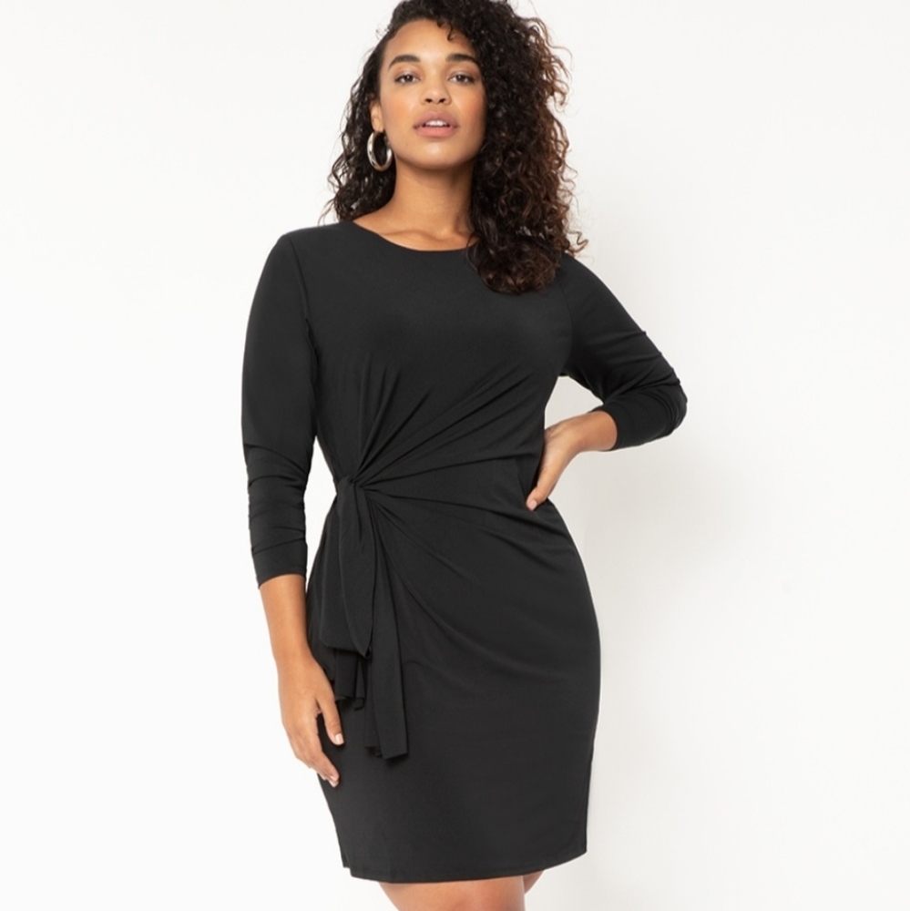 Eloquii tie front mini dress Size 24